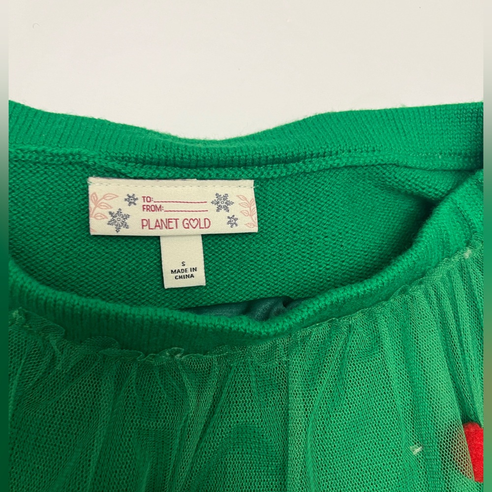 ♥️ FREE with any purchase 🙏🏽 PLANET GOLD  ⚜️🎄⚜️ UGLY CHRISTMAS SKIRT - Picture 9 of 12